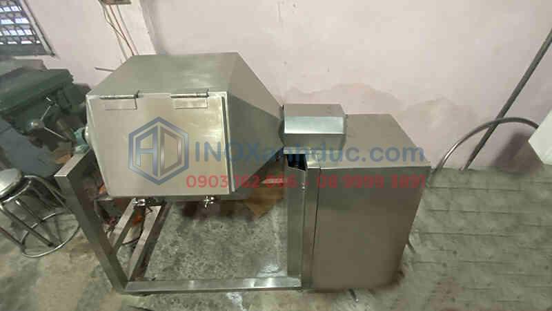 máy trộn bột khô 50kg dạng lục giác inox anh đức