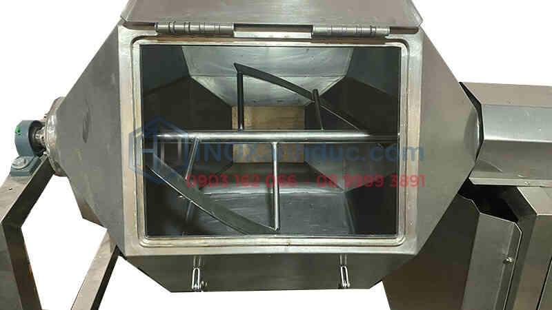 máy trộn bột khô 50kg dạng lục giác inox anh đức