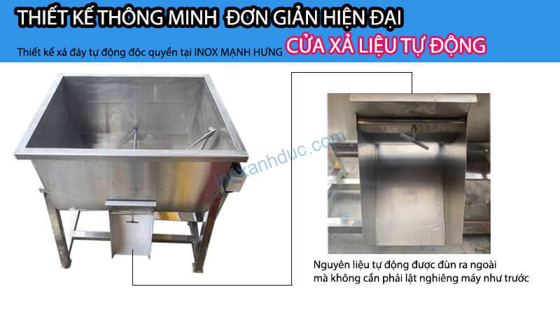 Chi tiết cấu tạo máy trộn thịt nằm ngang và hướng dẫn sử dụng, vệ sinh 10