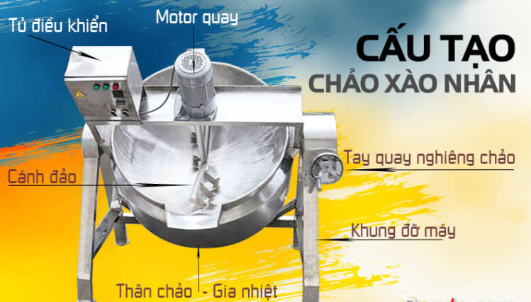 Chảo xào nhân 150L điện